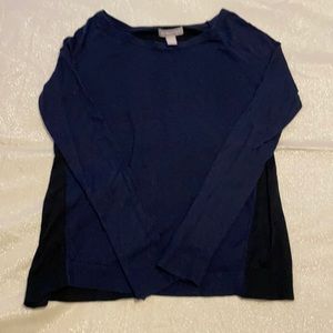 GUC Banana republic Women’s Blue And Black knit Cotton Lightweight sweater